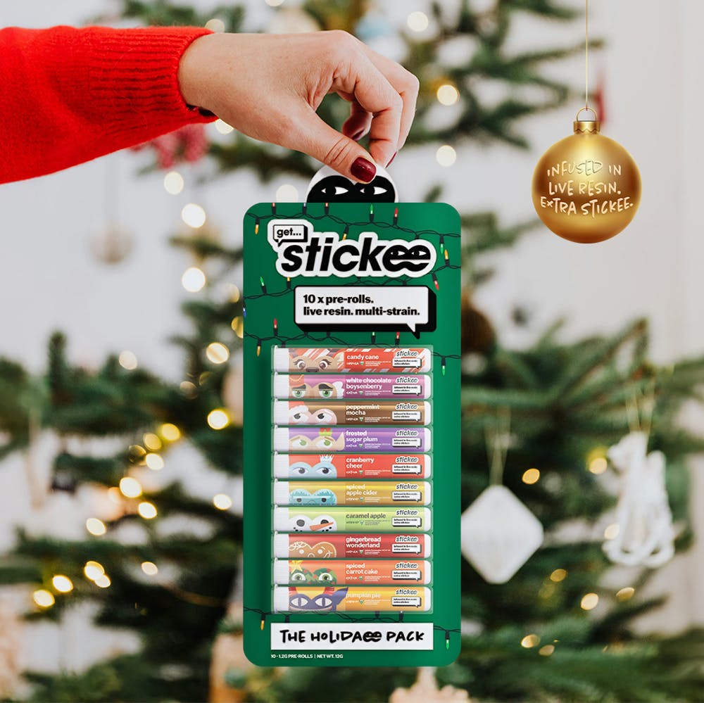Stickee - Stickee 🎁🎄💨 Holiday Multi-Strain 10PK | Infused Pre-Roll | Live Resin - 1