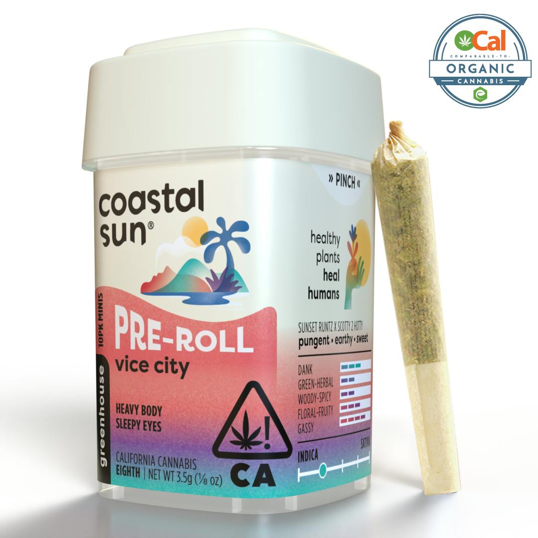 Coastal Sun - Vice City Greenhouse 0.35g Pre-roll 10pk 3.5g - 1