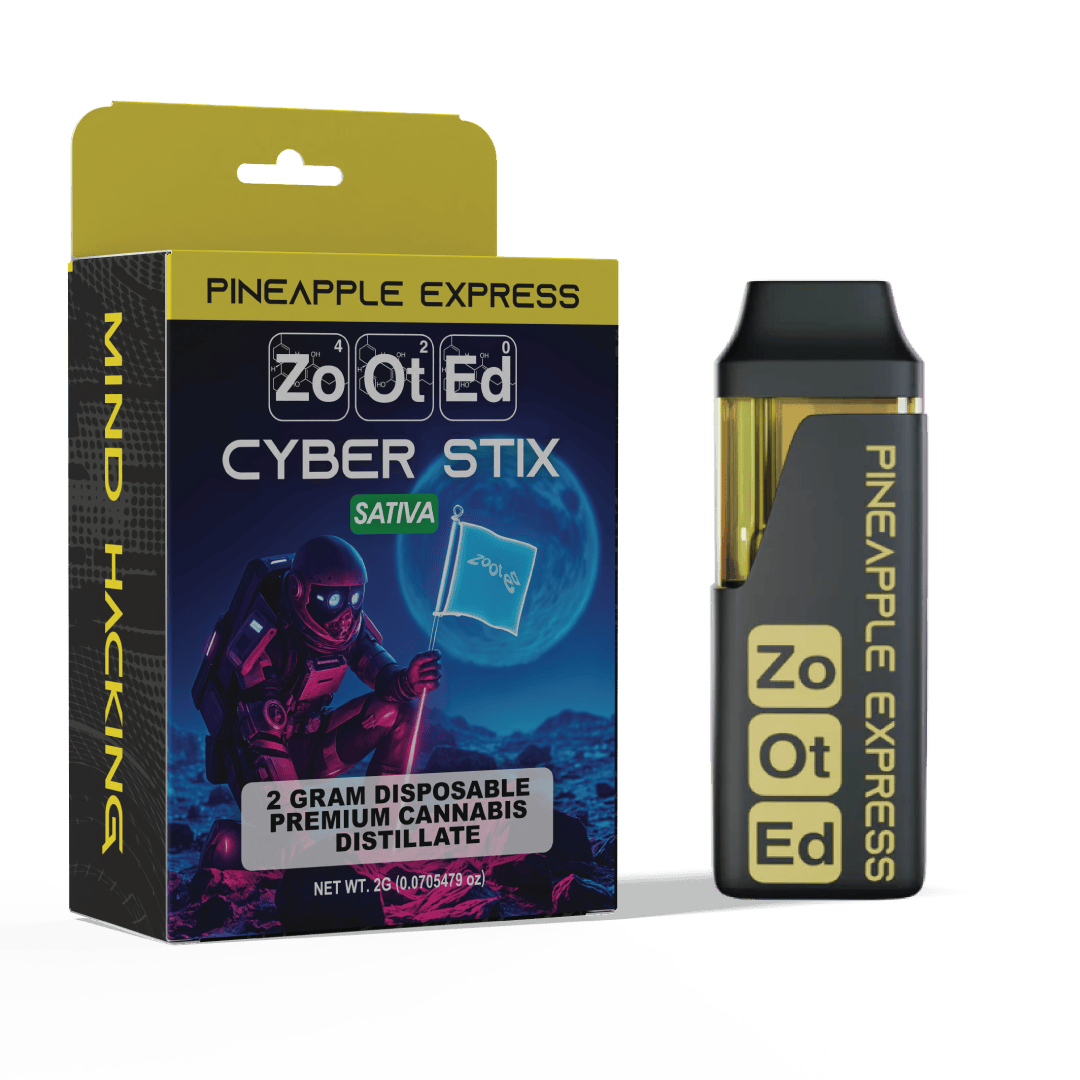Zooted Brandz - MI - Pineapple Express | Cyber Stick | Live Resin Disposable | 2g - 1