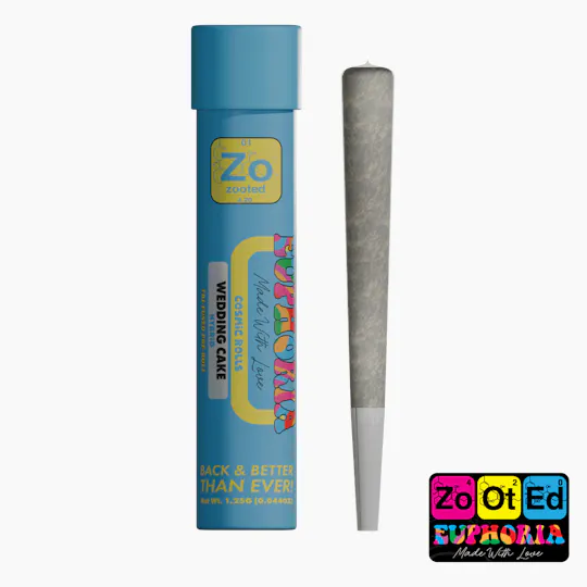Zooted Brandz - MI - Wedding Cake | Cosmic Rolls | Infused Joint | 1.25g - 1