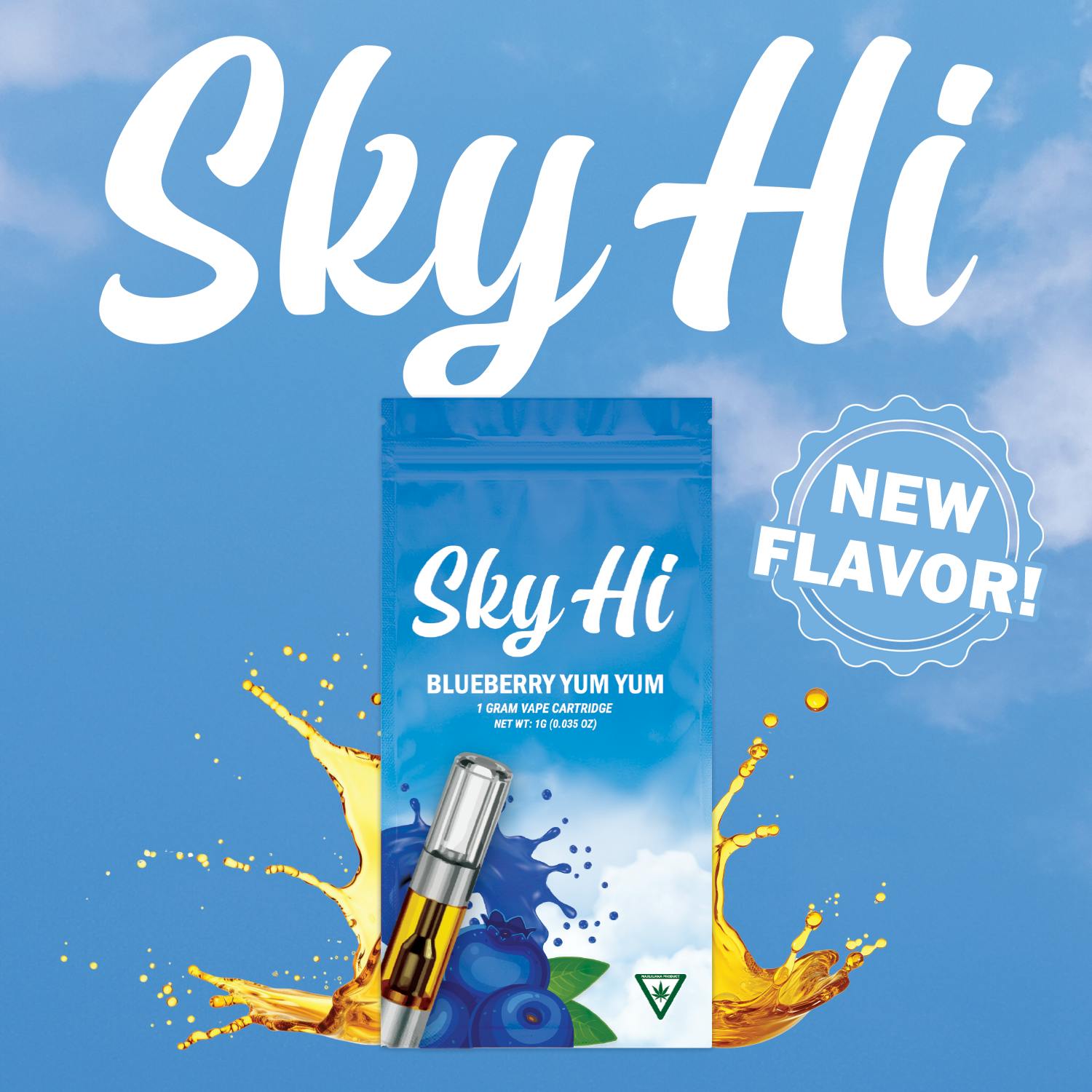 Sky-Hi - Sky HI | Blueberry Yum-Yum 1g Cartridge - 1
