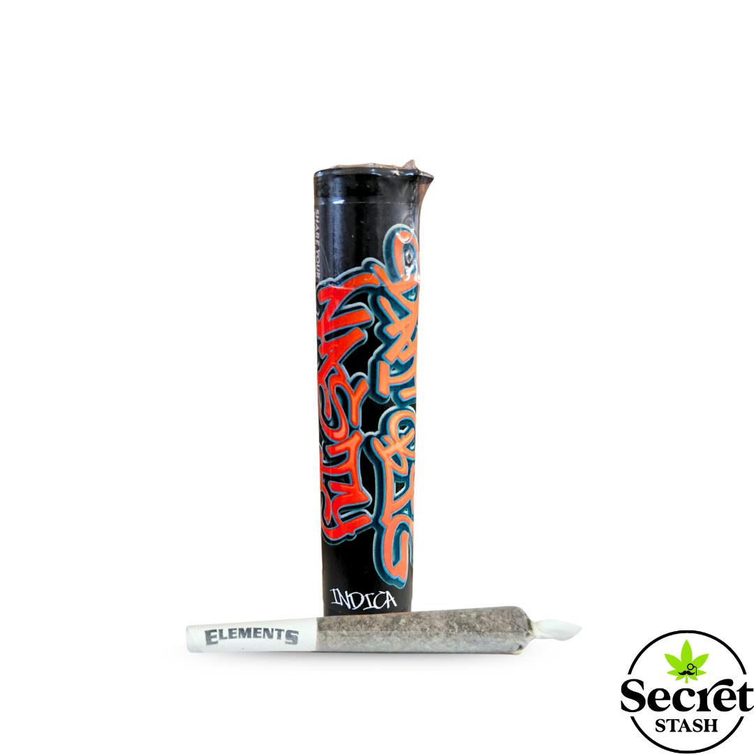Secret Stash - Secret Stash | Full Bud Pre Roll | Dat Big Nasty | Half Gram - 1