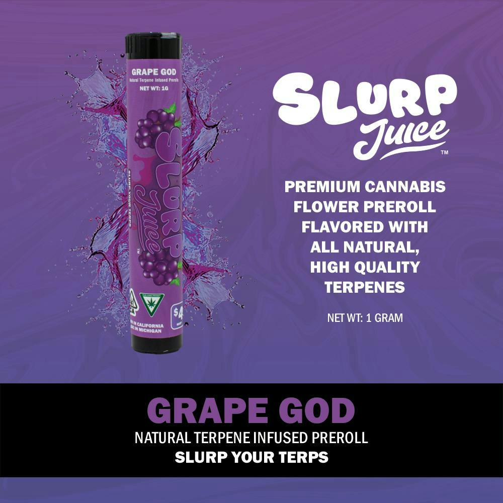 Slurp Juice - Slurp Juice | Grape God | 1G Terp Infused PR - 1
