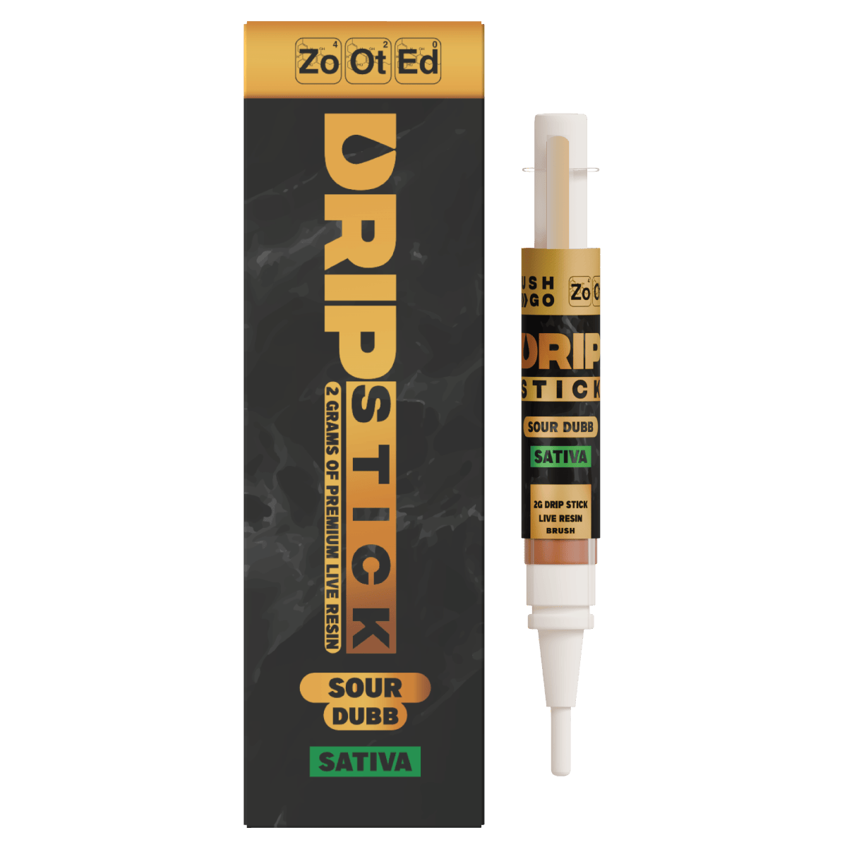 Zooted Brandz - MI - Sour Dubb Drip Stick | Live Resin Brush | 2g - 1
