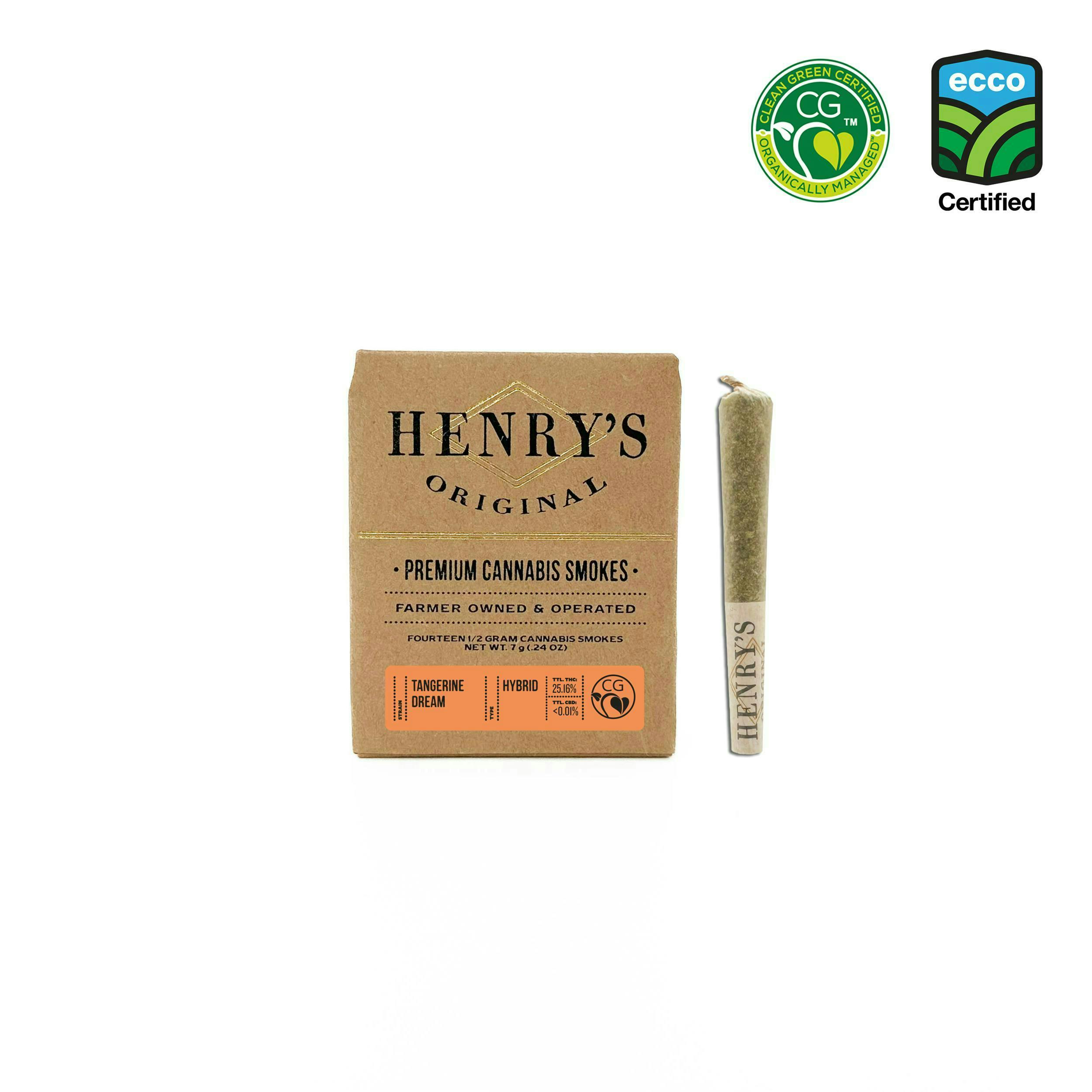 Henry's Original - Henry's Original | Tangerine Dream | Joints | 0.5g each | 14pk - 1