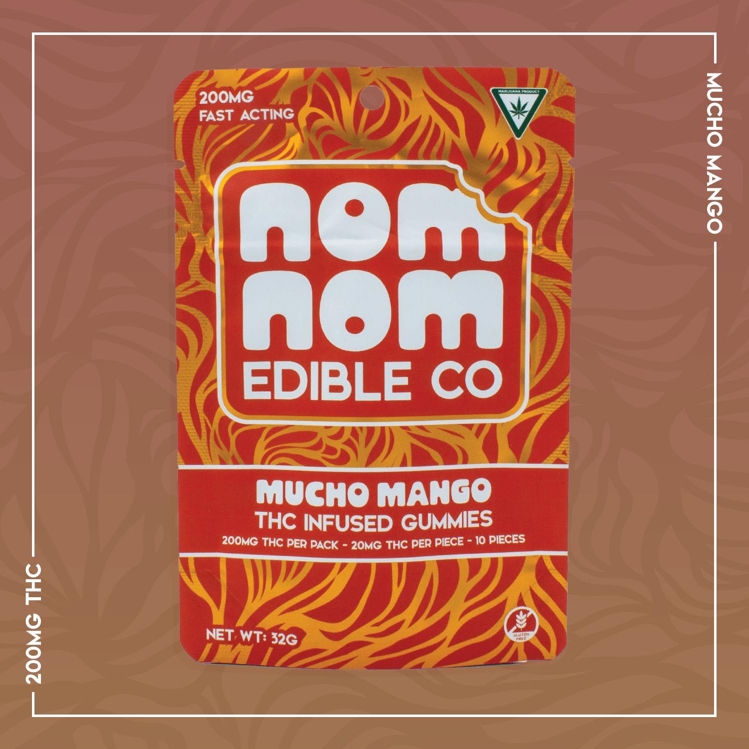 Nom Nom Edible Co - Nom Nom Gummies | Mucho Mango | 200mg - 1