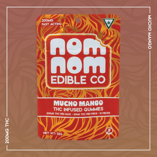 Nom Nom Edible Co - Nom Nom Gummies | Mucho Mango | 200mg - 1