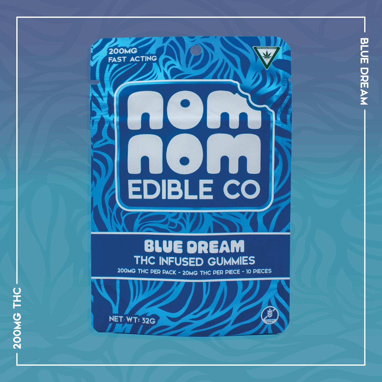 Nom Nom Edible Co - Nom Nom Gummies | Blue Dream | 200mg - 1