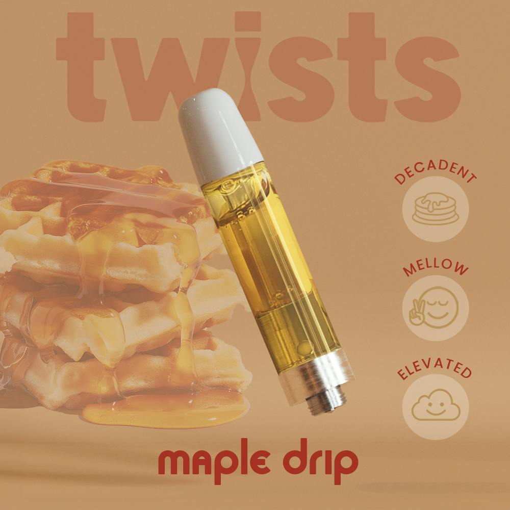 Craft Concentrates - Oil Twists Cartridge (1000mg) - Maple Drip - 1