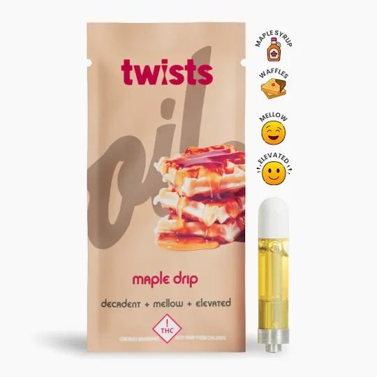 Craft Concentrates - Maple Drip Flavor - "Twists" Cartridge (1000mg) - by Oil® - 1
