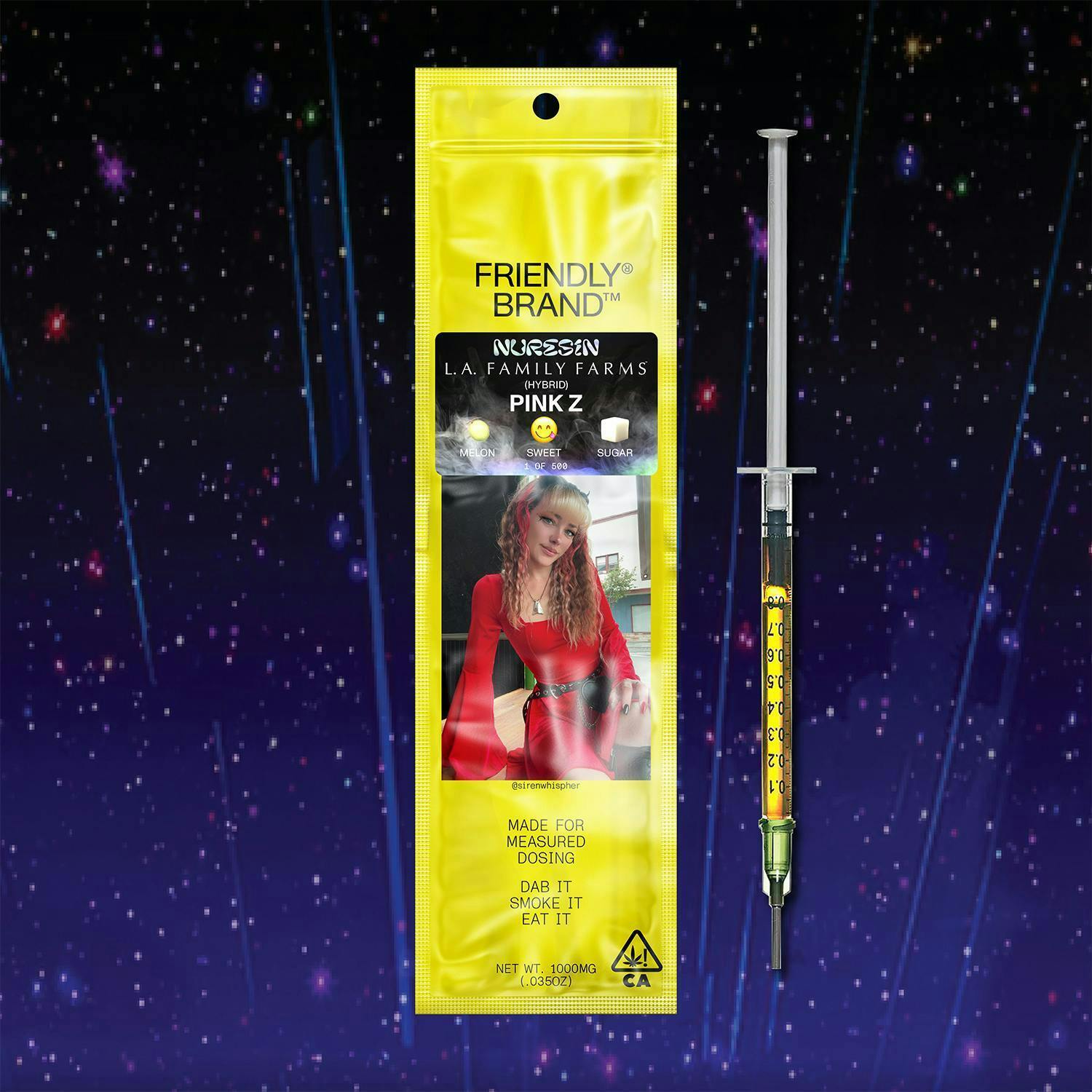 Friendly Brand - Friendly Brand x L.A.F.F. | Nuresin Applicator | Pink Z | Extract Oils | 1g - 1
