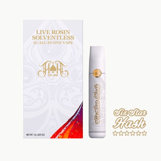 Heavy Hitters - Whitethorn Rose | Sativa - Live Rosin All-In-One 1g - 1