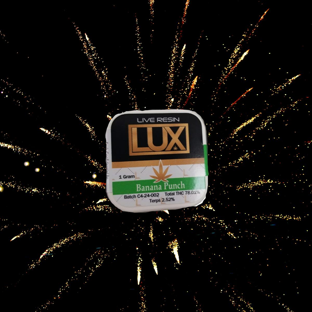 LUX Cannabis Company - LUX BANANA PUNCH 1G LIVE RESIN - 1