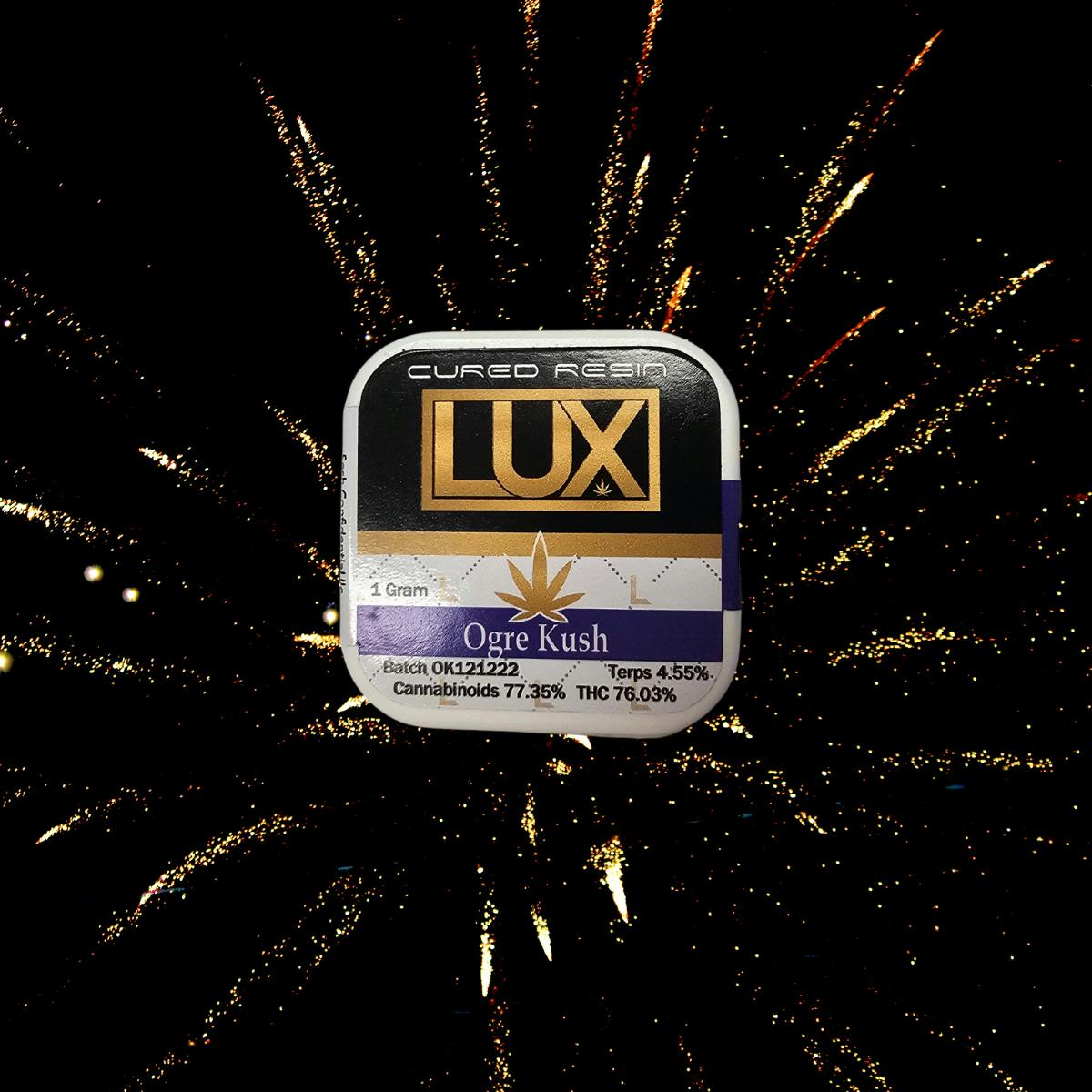 LUX Cannabis Company - LUX OGRE KUSH 1G CURED RESIN - 1