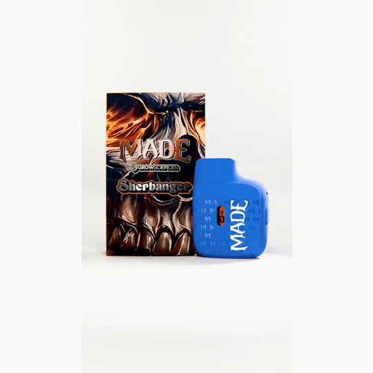 MADE - MADE x Grow Sciences | Sherbanger | Live Resin Disposable | 1g - 1