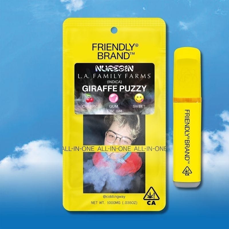 Friendly Brand - Friendly Brand x L.A.F.F. | Giraffe Puzzy | Cured Nuresin AIO | 1g - 1