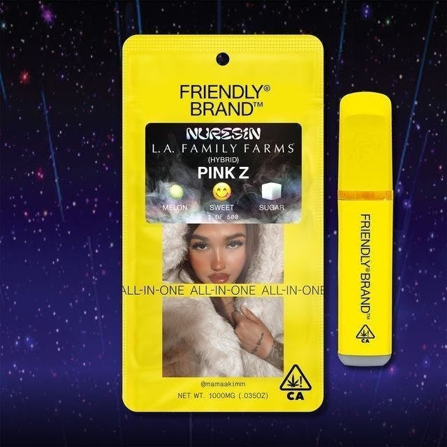 Friendly Brand - Friendly Brand x L.A.F.F | Pink Z | Cured Nuresin AIO | 1g - 1