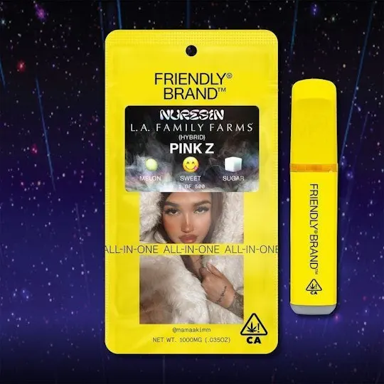 Friendly Brand - Friendly Brand x L.A.F.F | Pink Z | Cured Nuresin AIO | 1g - 1