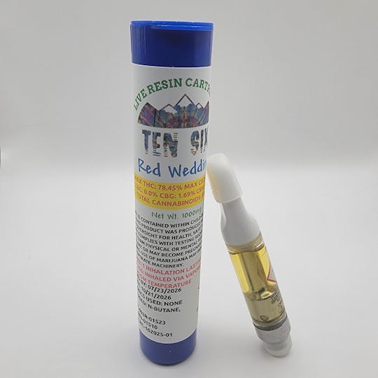 Ten Six Labs - Red Wedding - 1000mg Live Resin Cartridge - 1
