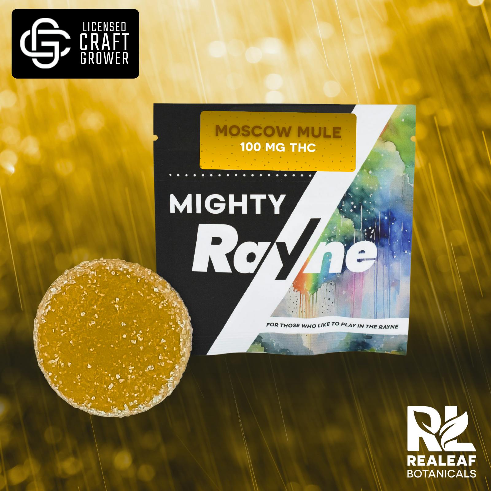 Realeaf Botanicals - Mighty Rayne Macro Gummy - Moscow Mule 100mg - 1