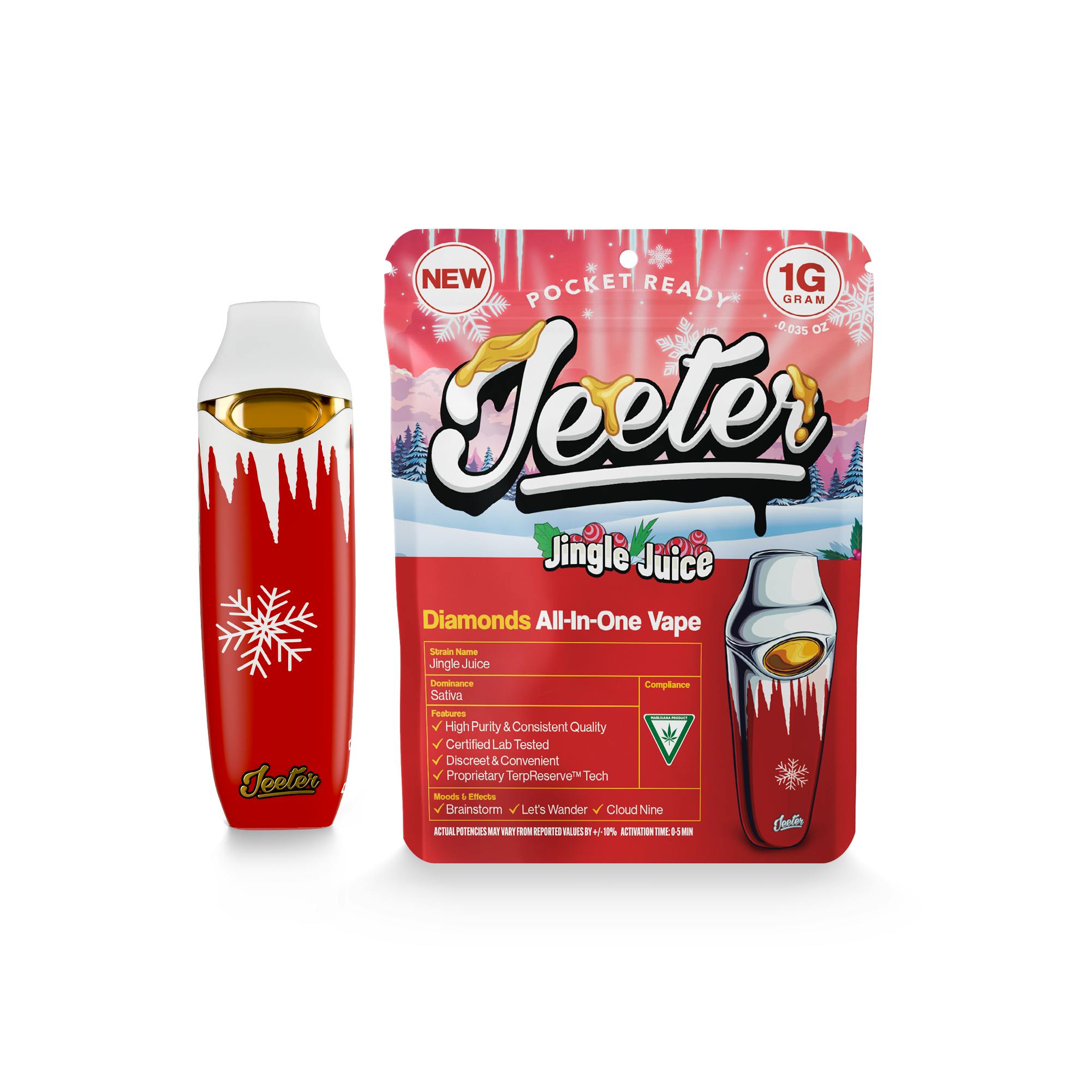 Jeeter - Jeeter All In One Diamonds Vape - Jingle Juice - 1