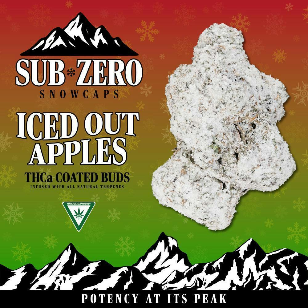 Sub-Zero Snowcaps - SZ SNOWCAPS | Iced Out Apples | 28g THCA Flower - 1