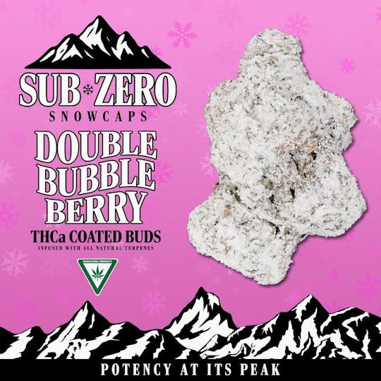 Sub-Zero Snowcaps - SZ SNOWCAPS | Double Bubbleberry | 7g THCA Flower - 1
