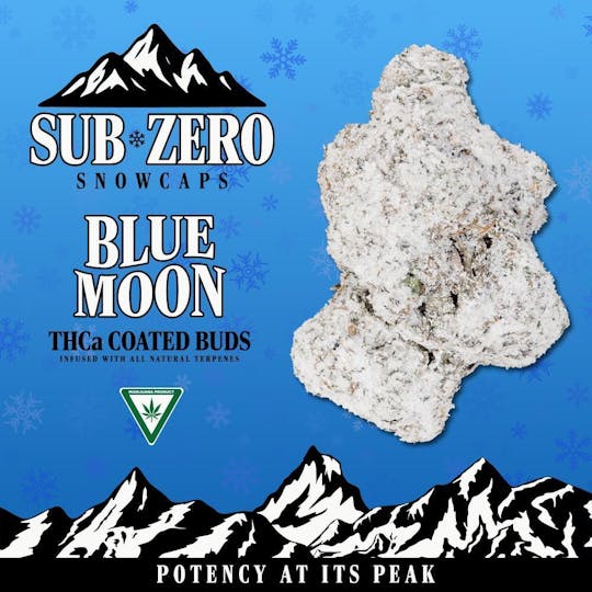 Sub-Zero Snowcaps - SZ SNOWCAPS | Blue Moon | 3.5g THCA Flower - 1