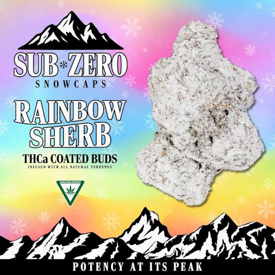 Sub-Zero Snowcaps - SZ SNOWCAPS | Rainbow Sherb | 1g THCA Flower - 1