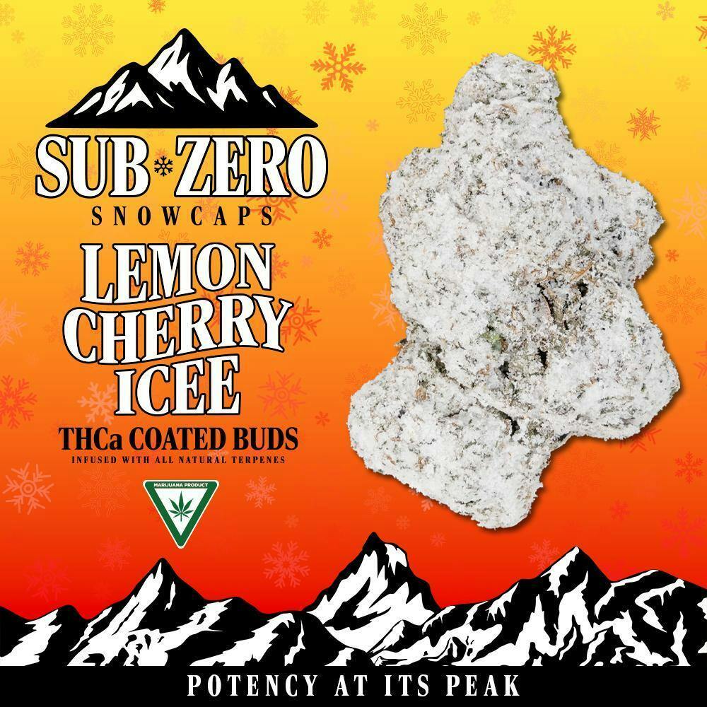 Sub-Zero Snowcaps - SZ SNOWCAPS | Lemon Cherry Icee | 1g THCA Flower - 1