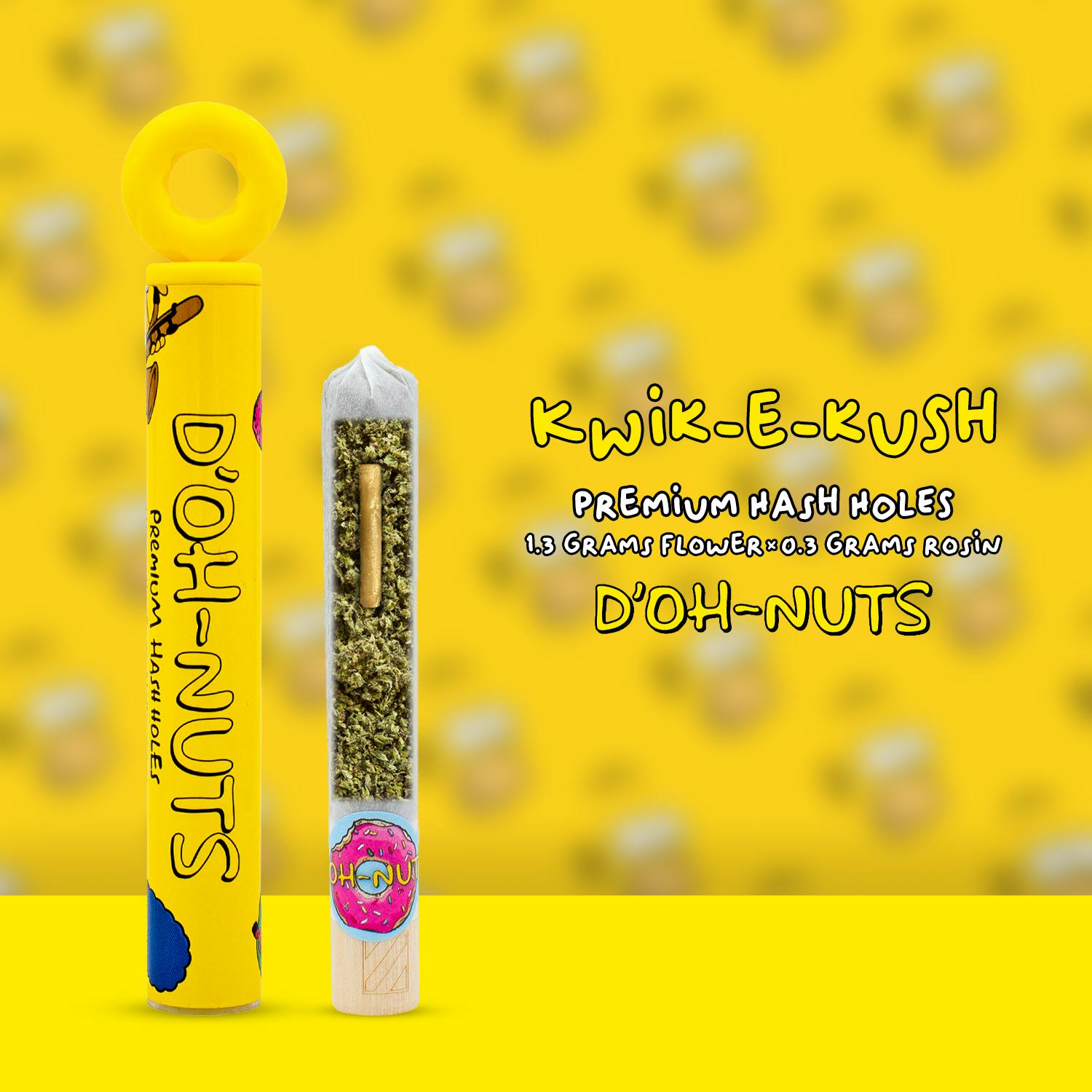 D'oh-Nuts - Kwik-E-Kush | 1.6g Hash Hole - 1