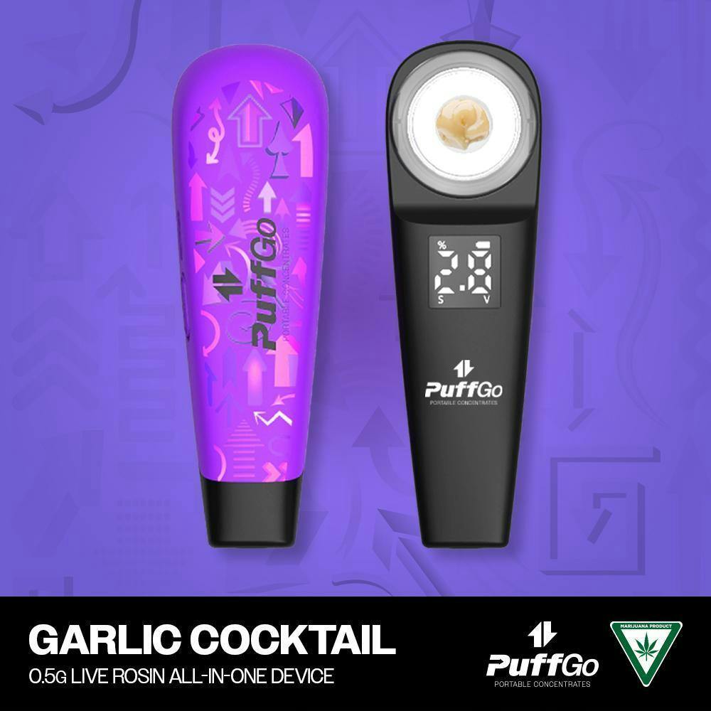 PuffGo Portables - Garlic Cocktail (I) | 0.5g Live Rosin All-in-one - 1