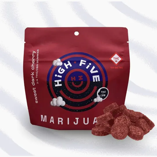 High Five Cannabis - High Five | Sweet Dark Cherry | Gummies | 10mg - 1