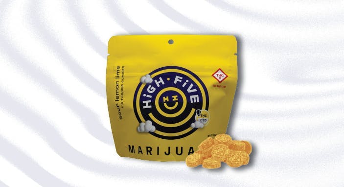 High Five Cannabis - High Five | Sour Lemon-Lime | Gummies | 10mg - 1