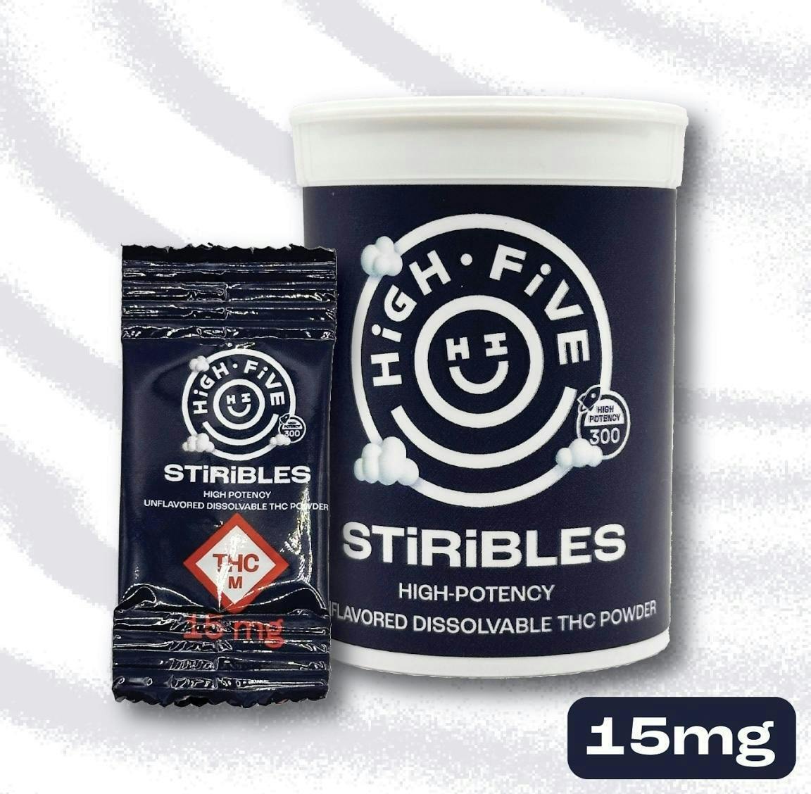 High Five Cannabis - High Five | Unflavored | Stiribles | 15mg - 1