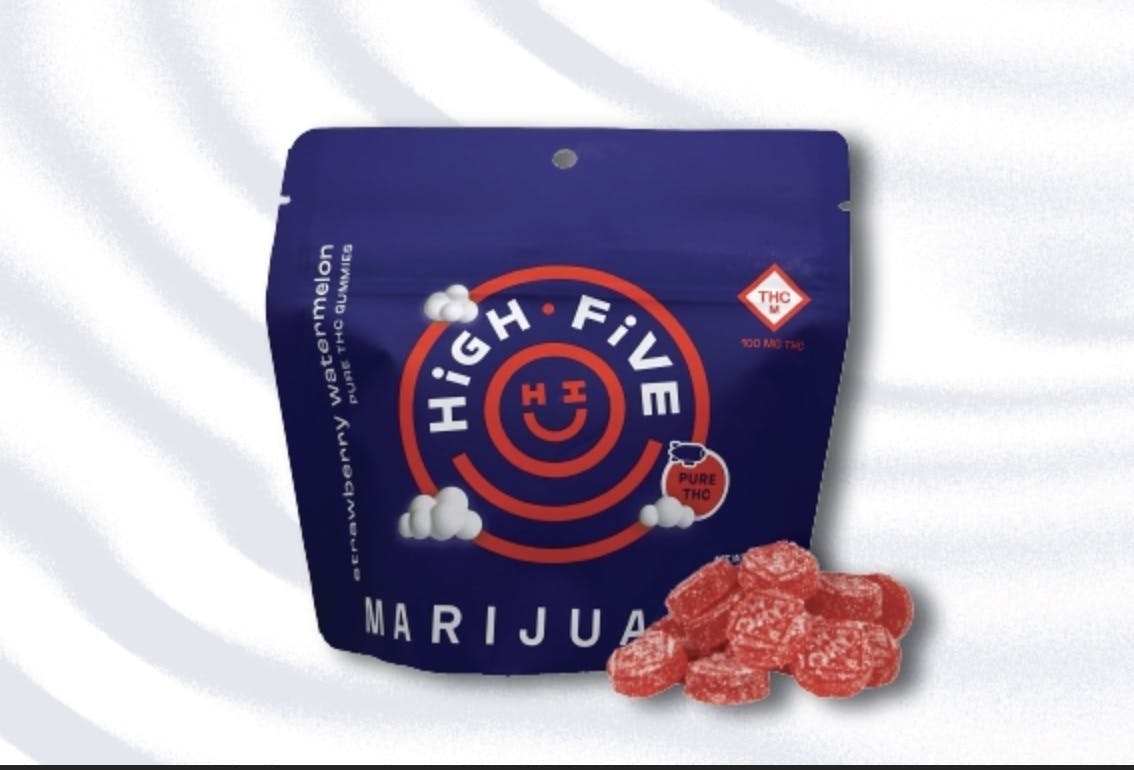 High Five Cannabis - High Five | Strawberry Watermelon | Gummies | 100mg - 1