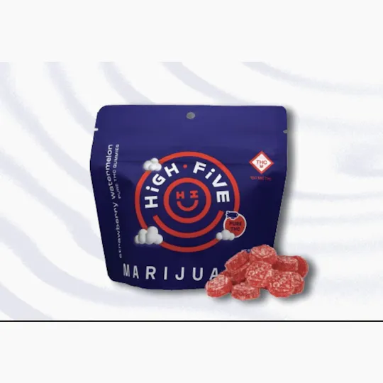 High Five Cannabis - High Five | Strawberry Watermelon | Gummies | 100mg - 1