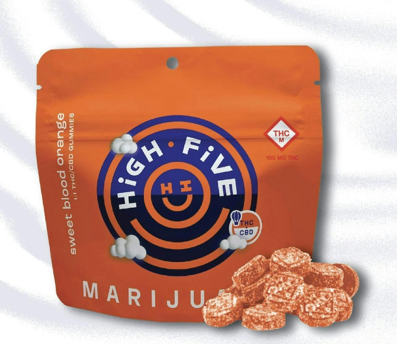 High Five Cannabis - High Five | Blood Orange | Gummies | 10mg - 1