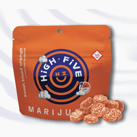 High Five Cannabis - High Five | Blood Orange | Gummies | 10mg - 1