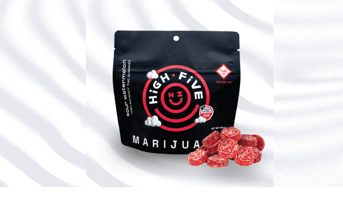 High Five Cannabis - High Five | Sour Watermelon | Gummies | 100mg - 1
