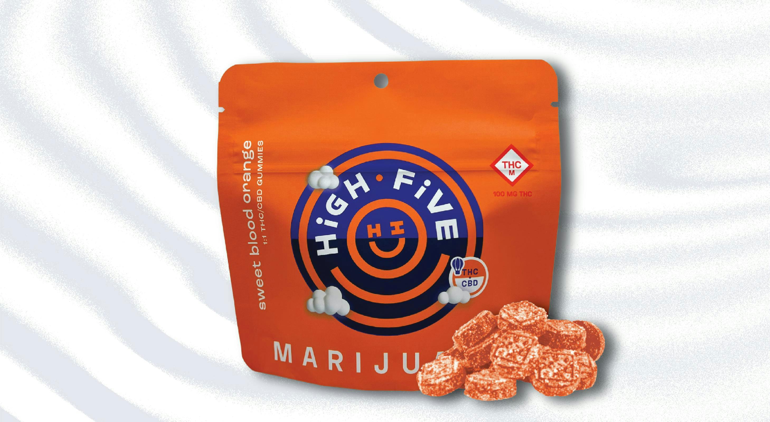 High Five Cannabis - High Five | Blood Orange | Gummies | 10mg - 1