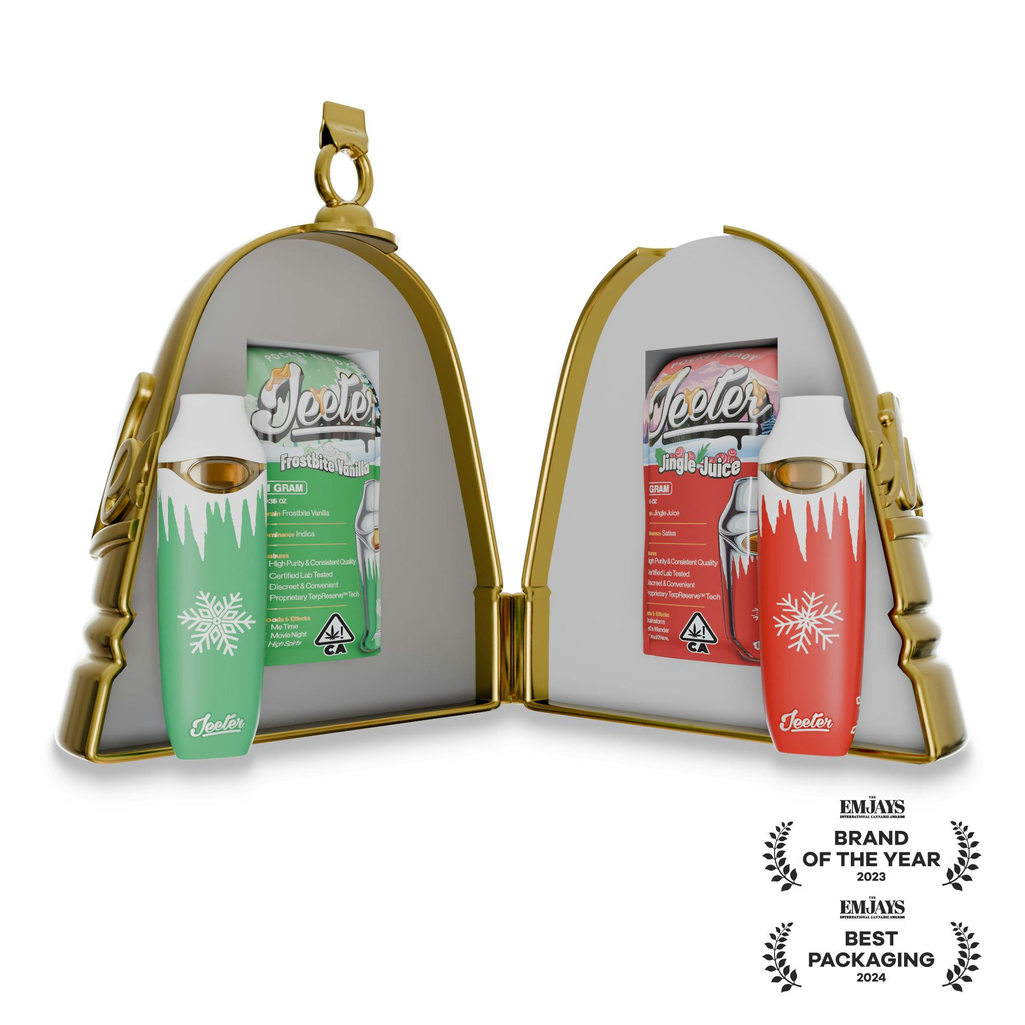 Jeeter - Jeeter Bells - 2 Premium All In One Vapes Holiday Strains - 1