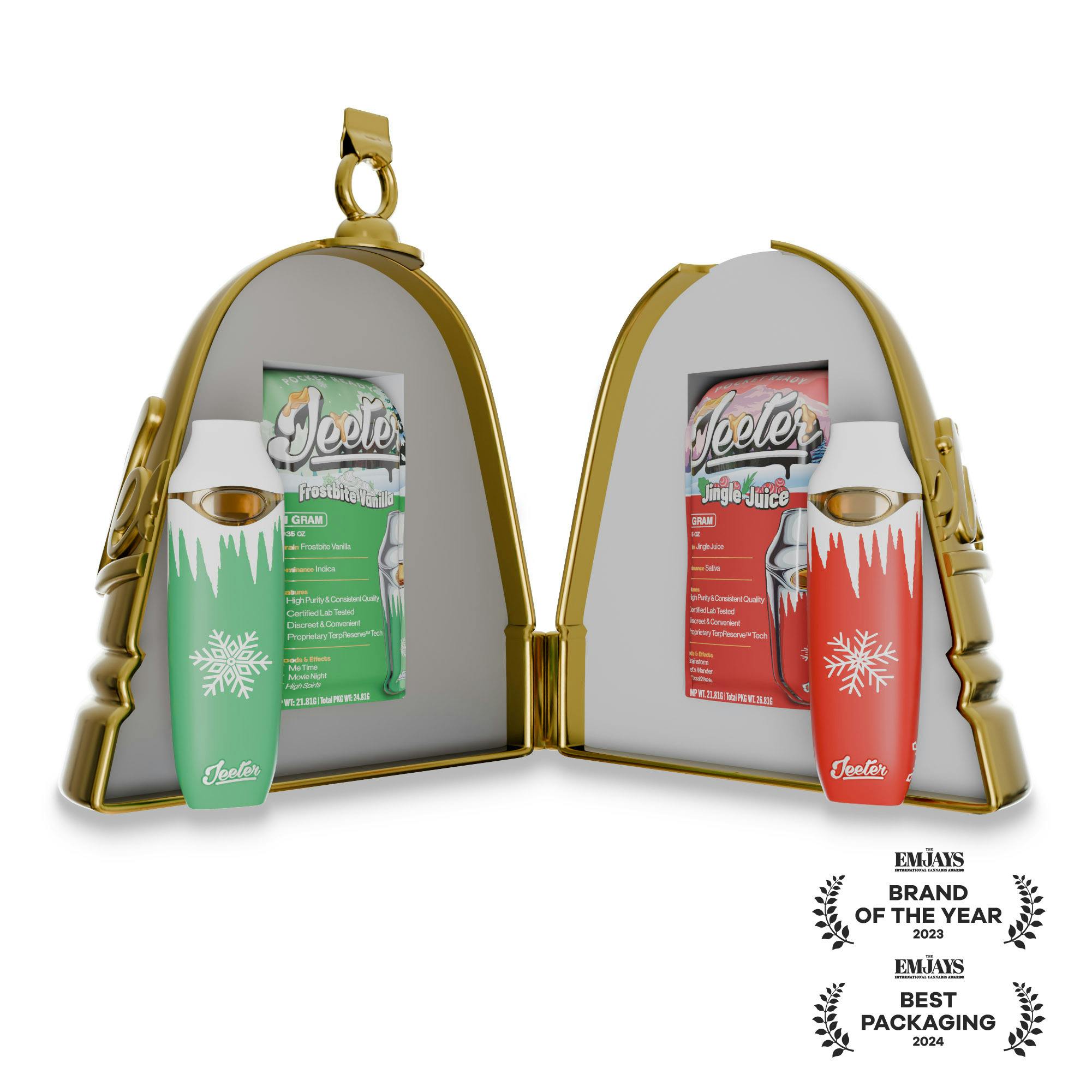 Jeeter - Jeeter Bells - 2 Premium All In One Vapes Holiday Strains - 1