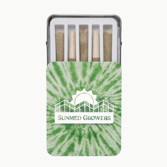 SunMed Growers - SDG OG Diamond Duster Infused Pre Roll 0.5g/5 Pack Tin - 1
