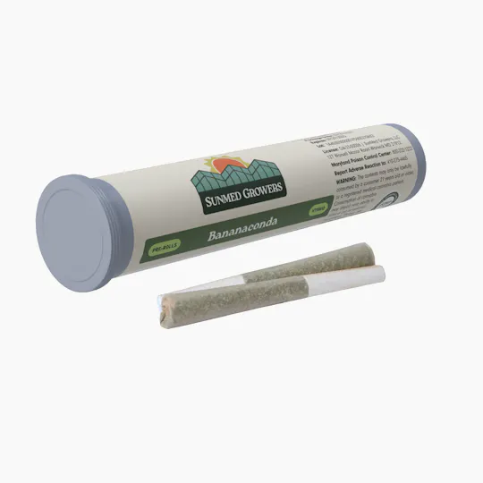 SunMed Growers - Bananaconda Pre Roll 0.5g/2 Pack - 1