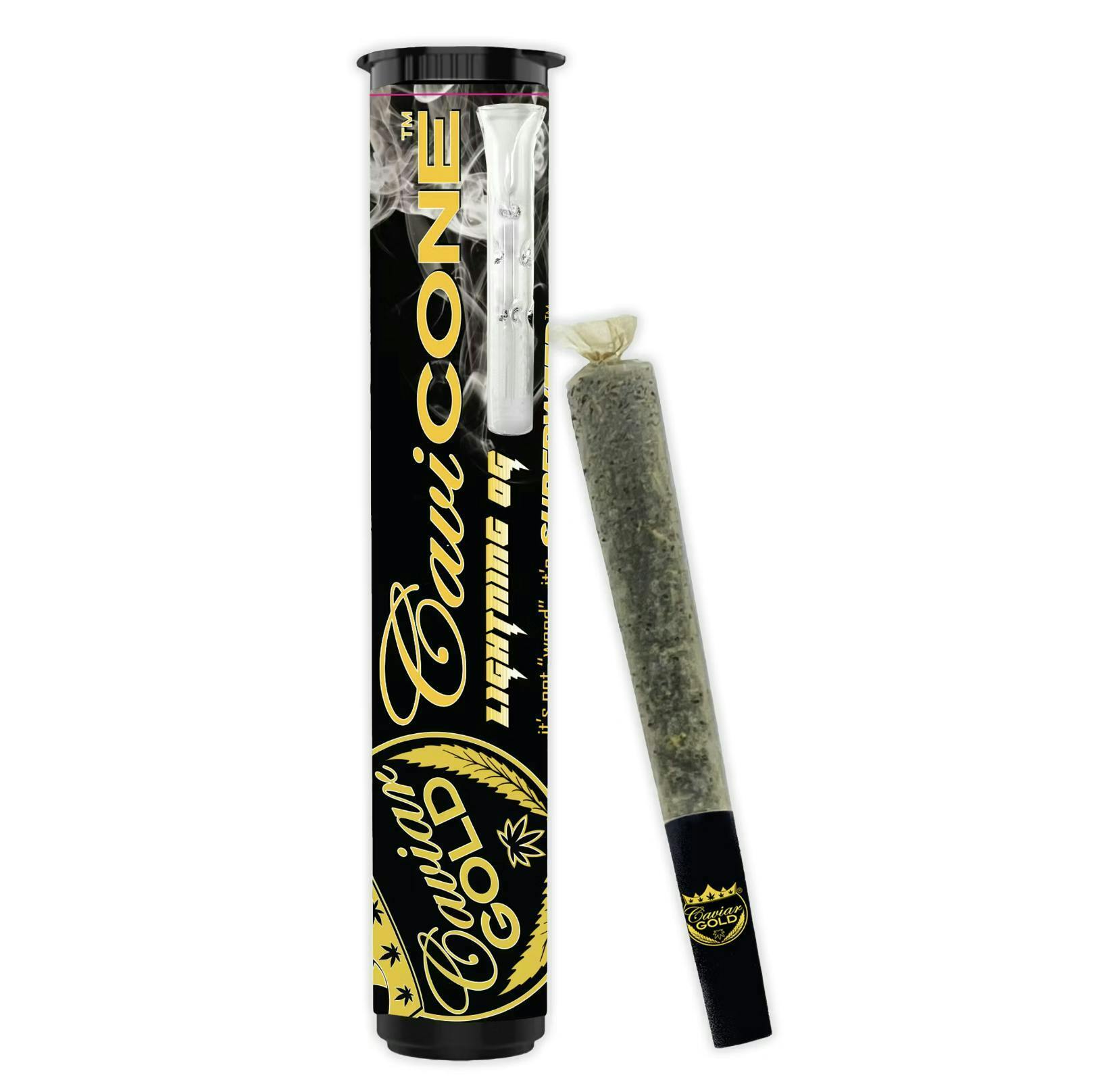 Caviar Gold - Cavi Cone | Infused Pre-Roll | Lightning OG | 1.3g - 1