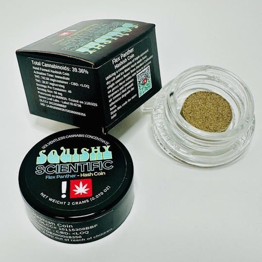 Squishy Scientific - 2 Gram - Flex Panther - Hash Coin - 1