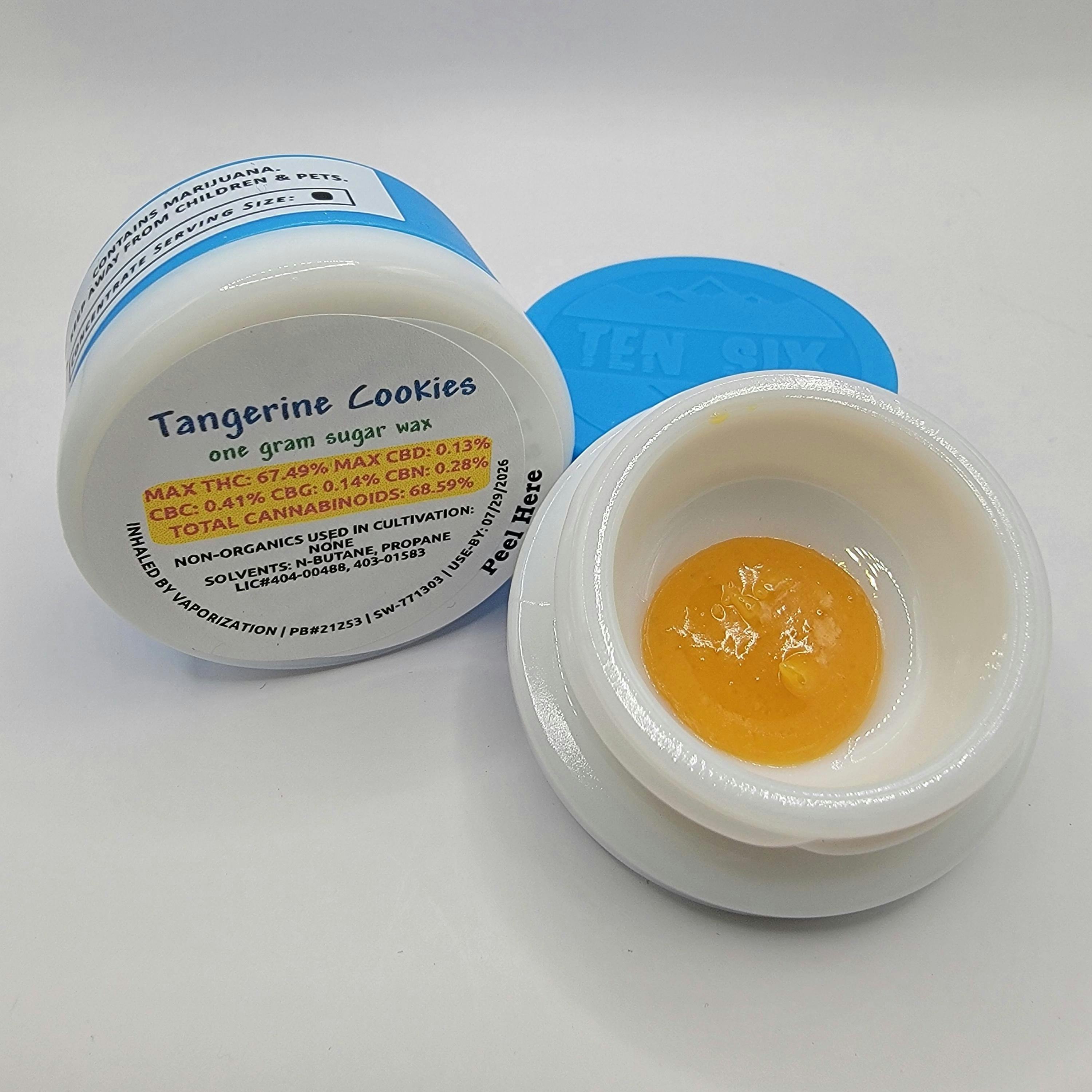 Ten Six Labs - Tangerine Cookies - 1g Sugar Wax - 1