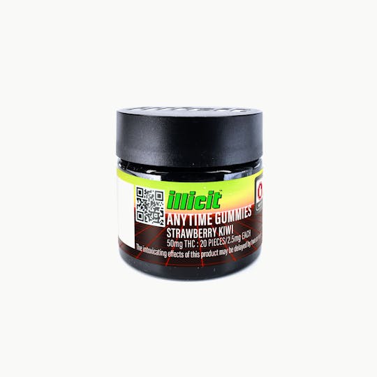 ILLICIT - Strawberry Kiwi 50mg Anytime Gummies - 1