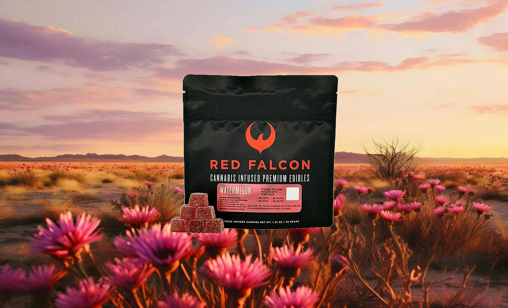 Red Falcon - RF | Watermelon Gummies 10pc | 100mg - 1